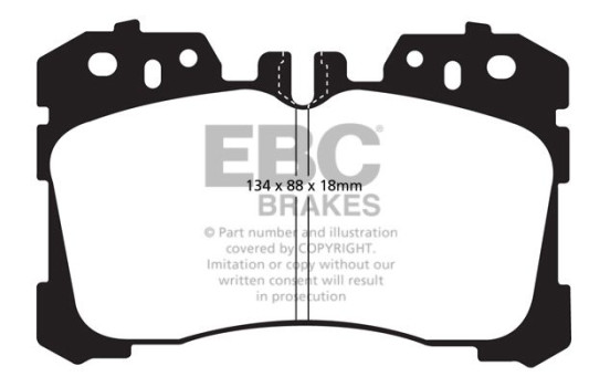 Jeu de plaquettes de frein EBC Ultimax2 DP1811, Image 2