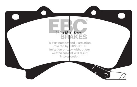 Jeu de plaquettes de frein EBC Ultimax2 DP1815, Image 2