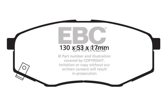 Jeu de plaquettes de frein EBC Ultimax2 DP1866, Image 2