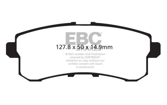 Jeu de plaquettes de frein EBC Ultimax2 DP1876, Image 2