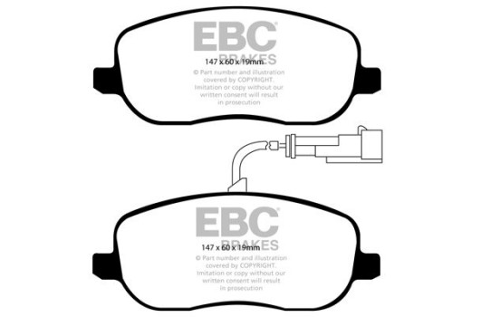 Jeu de plaquettes de frein EBC Ultimax2 DP1906, Image 2