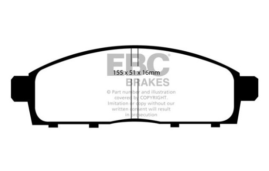 Jeu de plaquettes de frein EBC Ultimax2 DP1963, Image 2