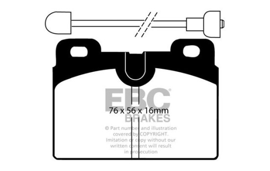 Jeu de plaquettes de frein EBC Ultimax2 DP428