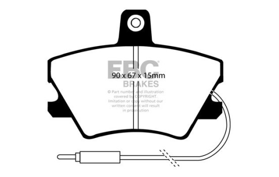 Jeu de plaquettes de frein EBC Ultimax2 DP668