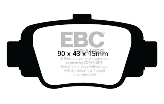 Jeu de plaquettes de frein EBC Ultimax2 DP998