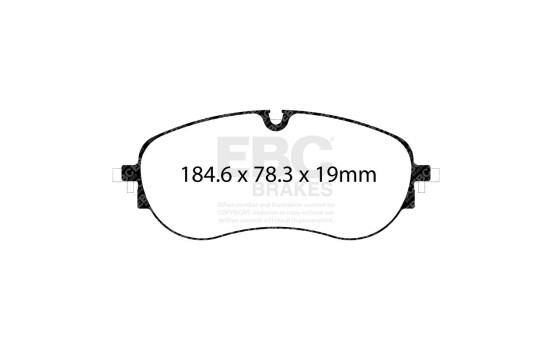 Jeu de plaquettes de frein EBC Yellowstuff DP42452R, Image 4