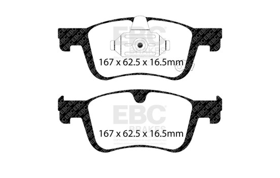Jeu de plaquettes de frein EBC Yellowstuff DP42505R, Image 4