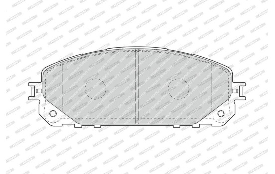 jeu de plaquettes de frein FDB4882 Ferodo, Image 2