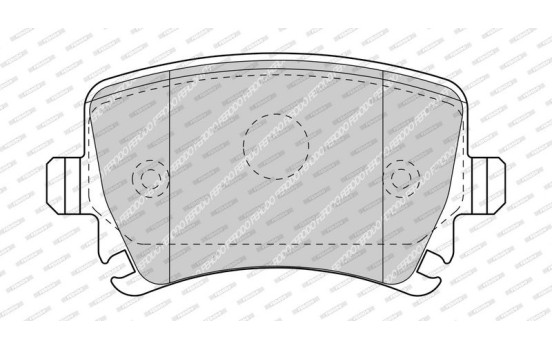 jeu de plaquettes de frein FDB5107 Ferodo, Image 2
