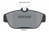 Jeu de plaquettes de frein, frein à disque 2016402 Textar