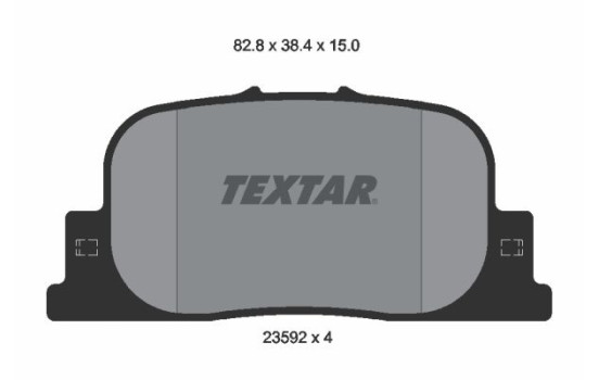Jeu de plaquettes de frein, frein à disque 2359201 Textar