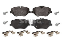 Jeu de plaquettes de frein, frein à disque 33114166 Swag