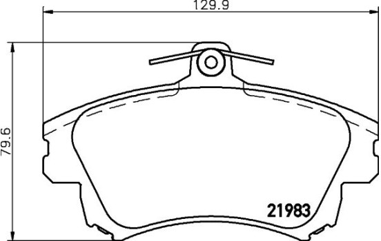 Jeu de plaquettes de frein, frein à disque 8DB 355 006-711 Hella, Image 4