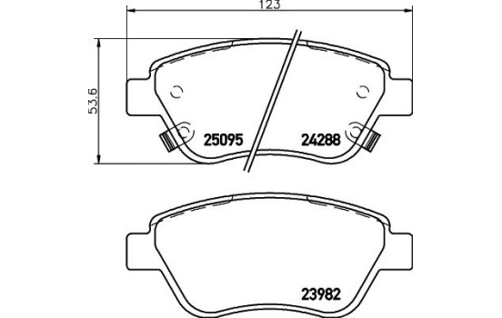 Jeu de plaquettes de frein, frein à disque 8DB 355 015-441 Hella, Image 4