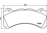Jeu de plaquettes de frein, frein à disque 8DB 355 040-211 Hella