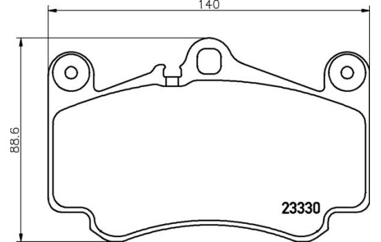 Jeu de plaquettes de frein, frein à disque 8DB 355 043-081 Hella