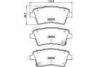 Jeu de plaquettes de frein, frein à disque 8DB 355 044-231 Hella