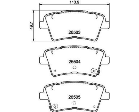 Jeu de plaquettes de frein, frein à disque 8DB 355 044-231 Hella