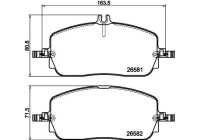 Jeu de plaquettes de frein, frein à disque 8DB 355 044-321 Hella