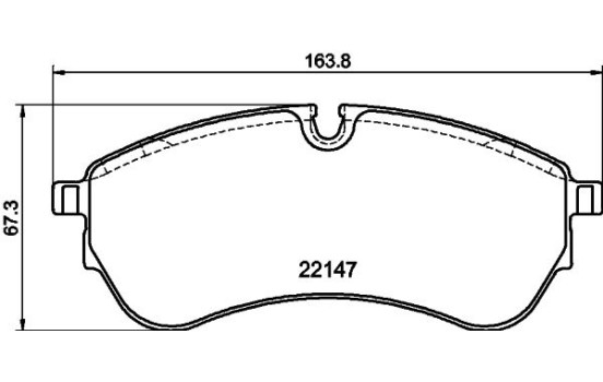 Jeu de plaquettes de frein, frein à disque 8DB 355 045-801 Hella