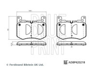 Jeu de plaquettes de frein, frein à disque ADBP420218 Blue Print