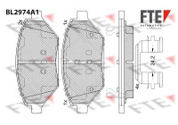 Jeu de plaquettes de frein, frein à disque BL2974A1 FTE