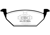 Jeu de plaquettes de frein, frein à disque DP1117 EBC