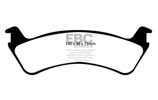 Jeu de plaquettes de frein, frein à disque DP1130 EBC