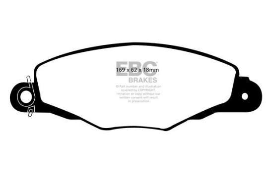 Jeu de plaquettes de frein, frein à disque DP11882 EBC