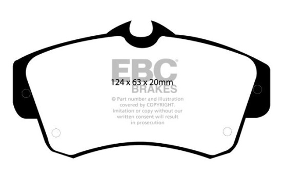 Jeu de plaquettes de frein, frein à disque DP1357 EBC