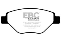 Jeu de plaquettes de frein, frein à disque DP1467 EBC