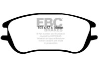 Jeu de plaquettes de frein, frein à disque DP1596 EBC