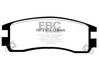 Jeu de plaquettes de frein, frein à disque DP1609 EBC