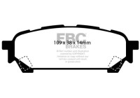 Jeu de plaquettes de frein, frein à disque DP1687 EBC