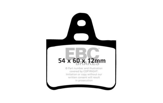 Jeu de plaquettes de frein, frein à disque DP191 EBC