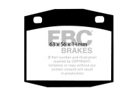 Jeu de plaquettes de frein, frein à disque DP201 EBC