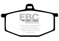 Jeu de plaquettes de frein, frein à disque DP284 EBC