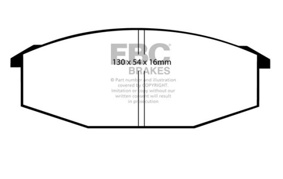 Jeu de plaquettes de frein, frein à disque DP352 EBC