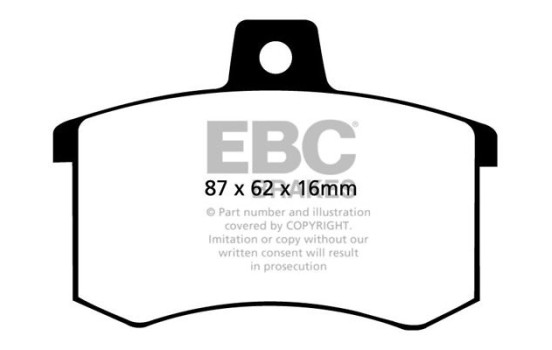 Jeu de plaquettes de frein, frein à disque DP370 EBC