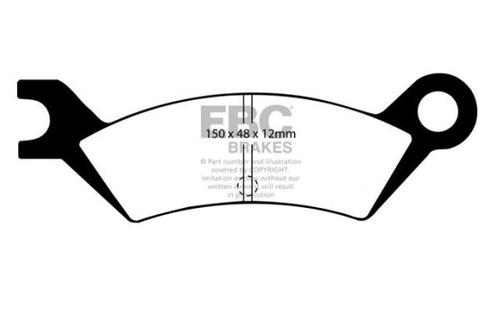 Jeu de plaquettes de frein, frein à disque DP442 EBC