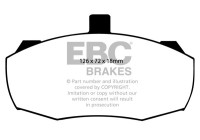 Jeu de plaquettes de frein, frein à disque DP462 EBC