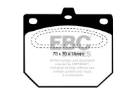 Jeu de plaquettes de frein, frein à disque DP562 EBC