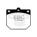 Jeu de plaquettes de frein, frein à disque DP562 EBC