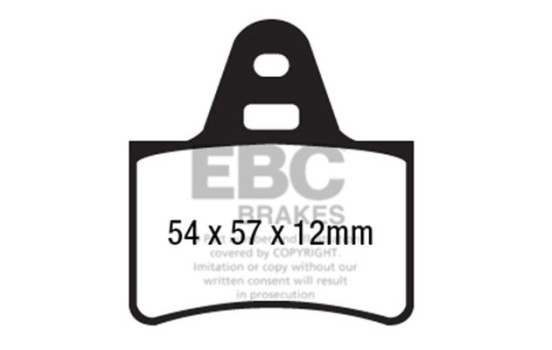 Jeu de plaquettes de frein, frein à disque DP573 EBC