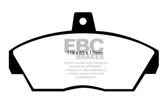 Jeu de plaquettes de frein, frein à disque DP810 EBC