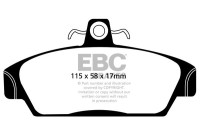 Jeu de plaquettes de frein, frein à disque DP817 EBC