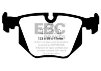 Jeu de plaquettes de frein, frein à disque DP871 EBC