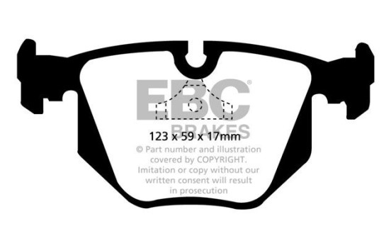 Jeu de plaquettes de frein, frein à disque DP871 EBC