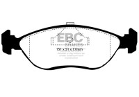 Jeu de plaquettes de frein, frein à disque DP989 EBC