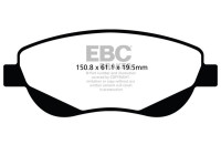 Jeu de plaquettes de frein, frein à disque DPX2026 EBC